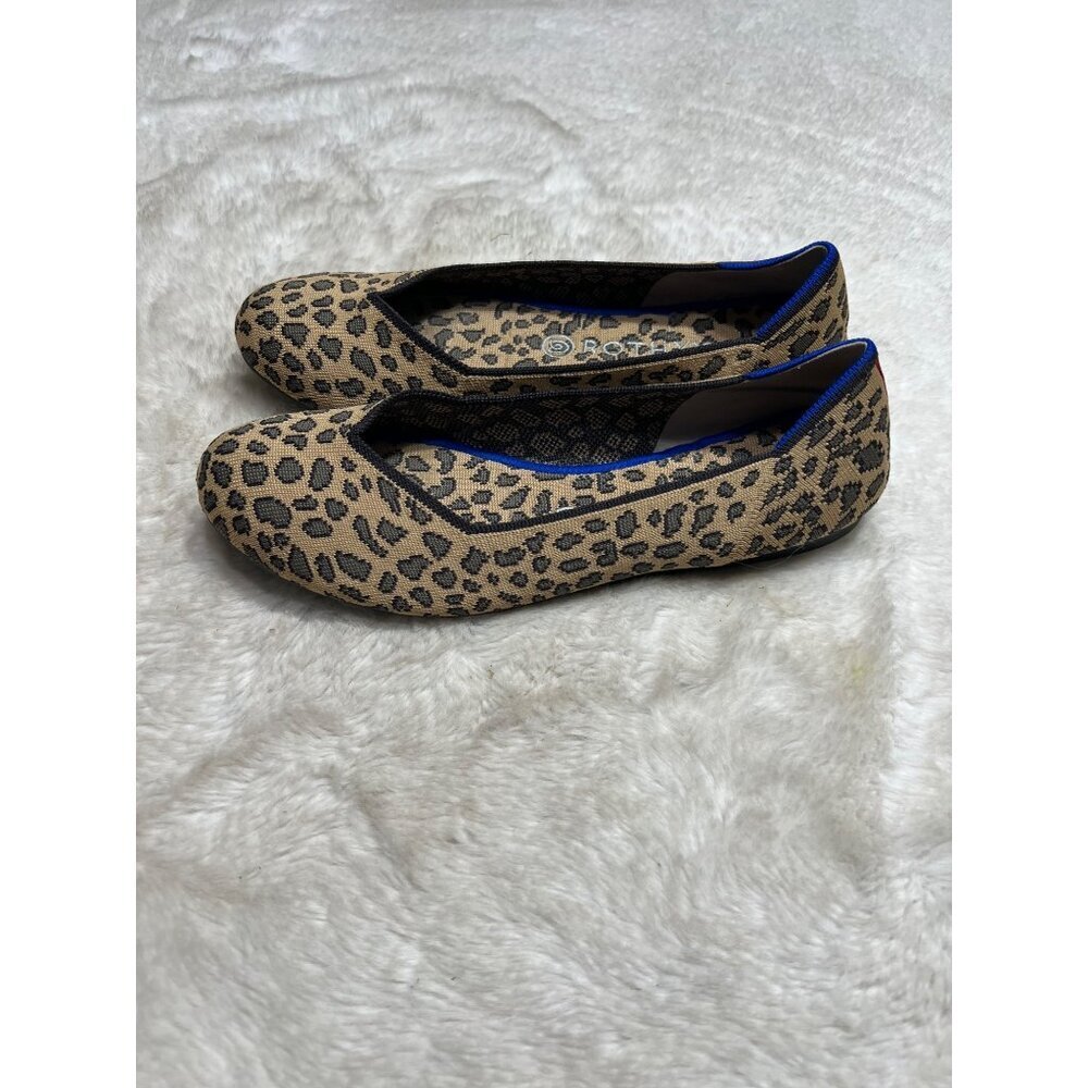Rothy’s leopard print ballet flats women shoe size 9.5